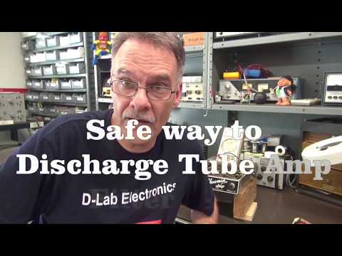 How to safely discharge tube guitar amp Filter capacitors D-Lab Tech Tip