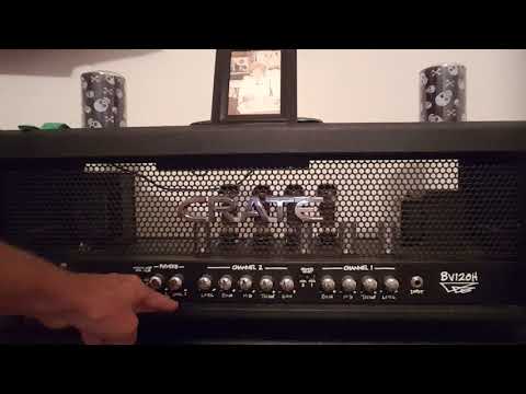 Showing the difference between combo amp and amp head.