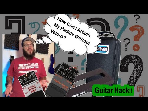 Guitar Hack: How To Attach Pedals To A Pedalboard WITHOUT VELCRO OR ZIP TIES