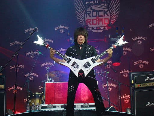 Michael Angelo Batio double neck guitar