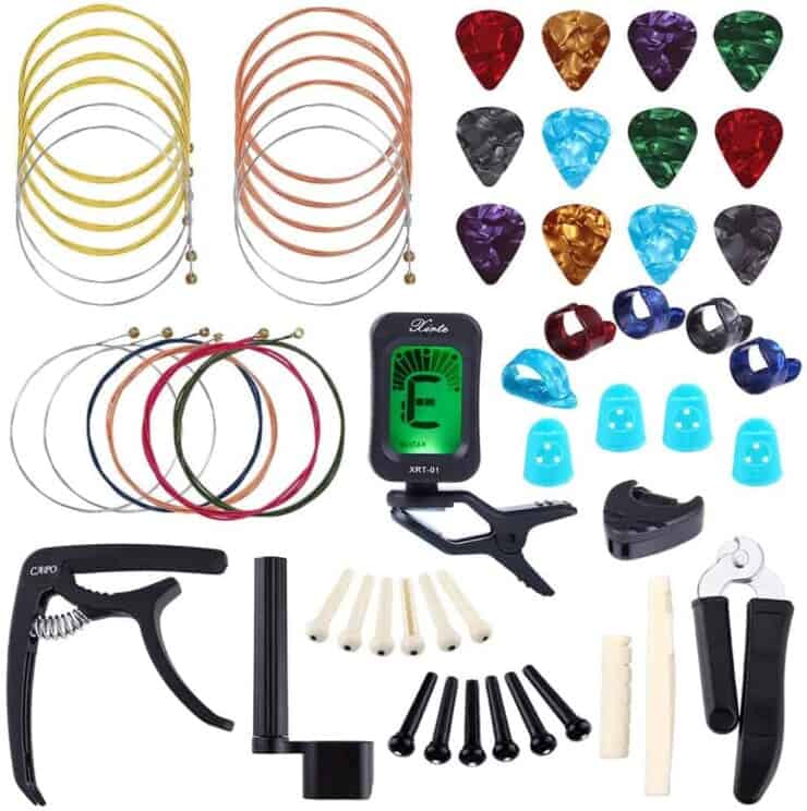 Auihiay 58-Piece Guitar Accessories Kit