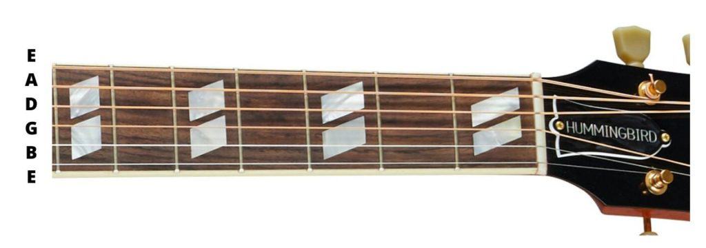 Gibson Hummingbird Fretboard