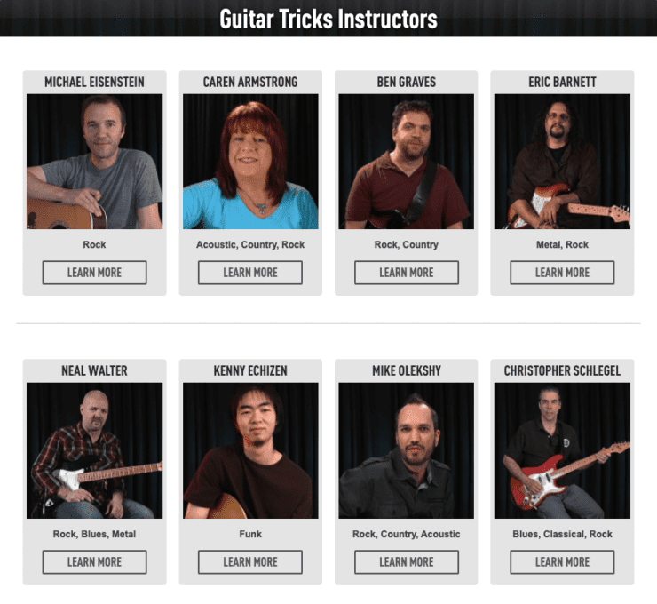 Guitar Tricks - Instructors