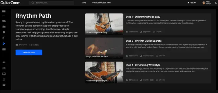 GuitarZoom Rhythm Path GuitarZoom Rhythm Path