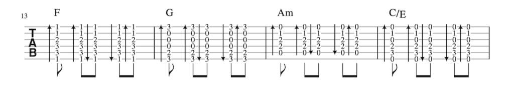 One_Thing Strumming Pattern-4