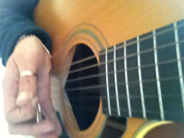 Palm Muting Acoustic Guitar