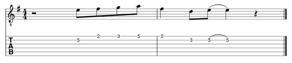 The Lick in E minor