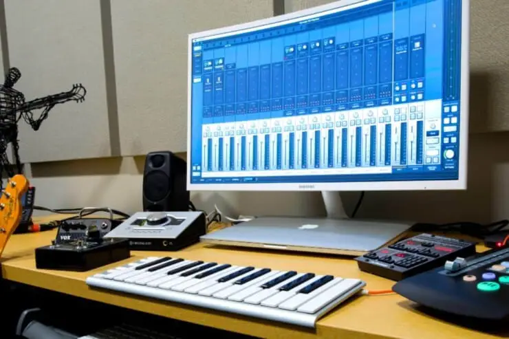 how to connect guitar amp to computer