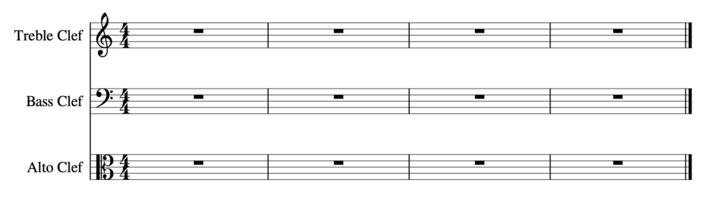 how to read sheet music - Three Clefs - Treble Clef, Bass Clef, Alto Clef