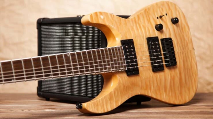 guitar amp and electric guitar