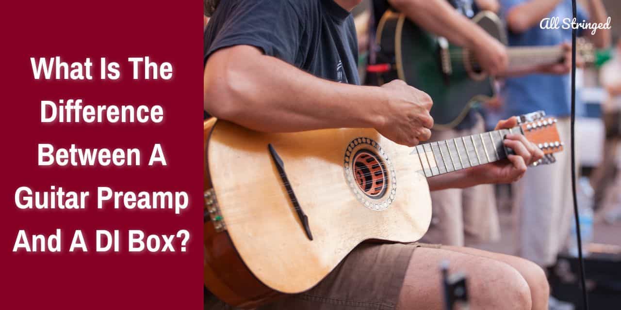 what is the difference between a guitar preamp and a di box